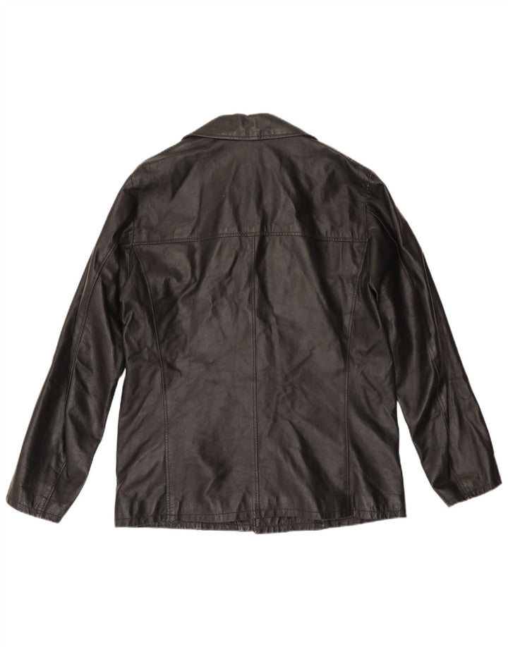 VINTAGE muška kožna jakna UK 40 velika crna koža