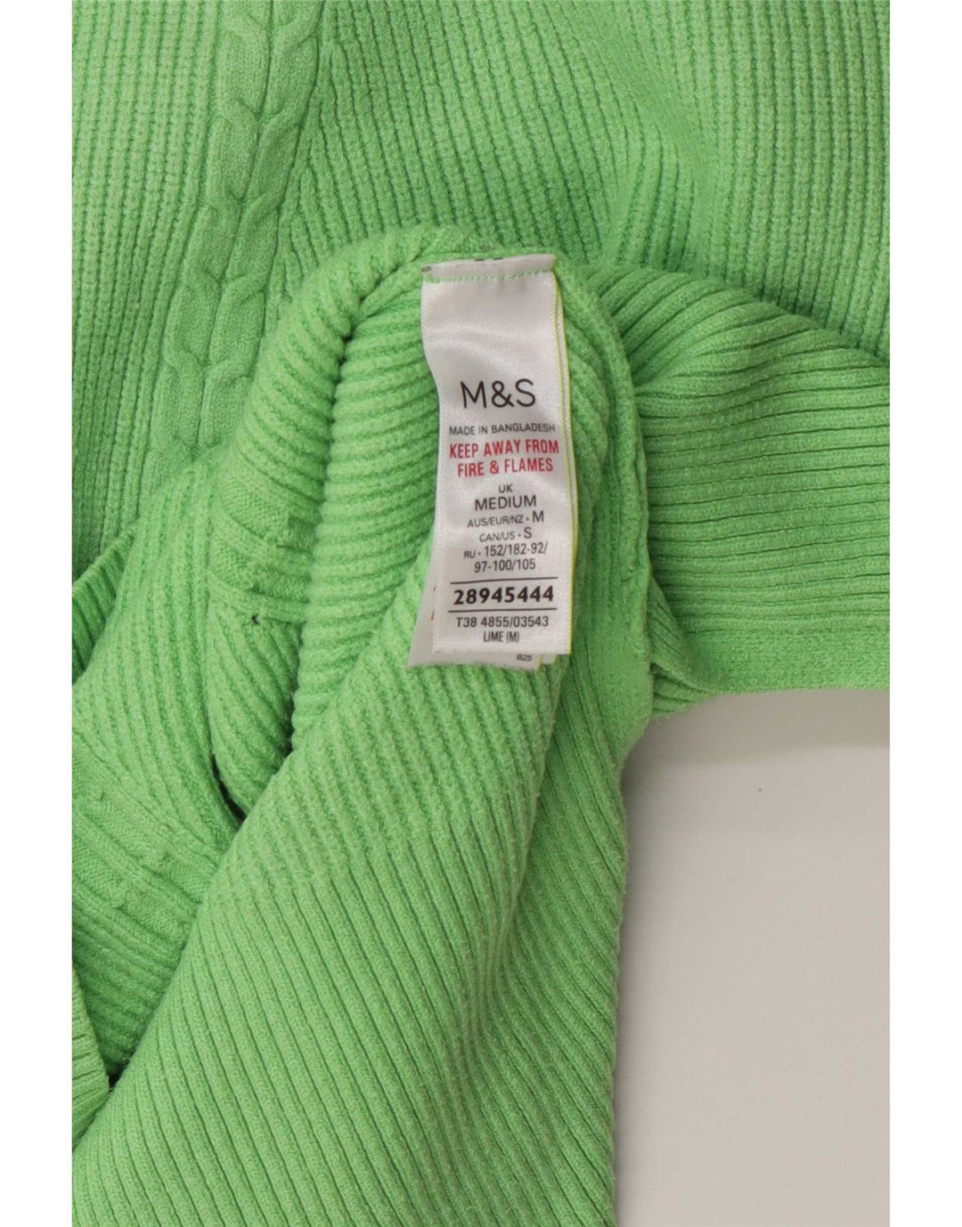 Marks & Spencer ženski džemper s okruglim izrezom UK 14 Srednje zelena viskoza