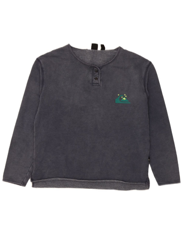 Quiksilver ženski džemper UK 14 srednje tamnoplavi pamuk