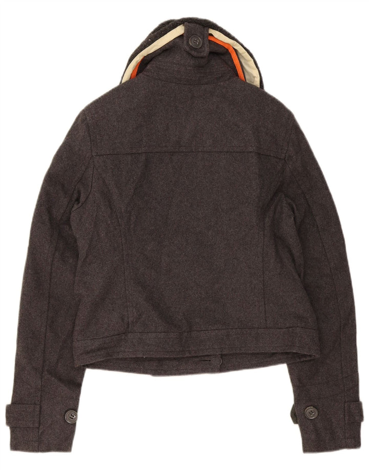 Superdry ženska bomber jakna UK 14 srednje siva vuna