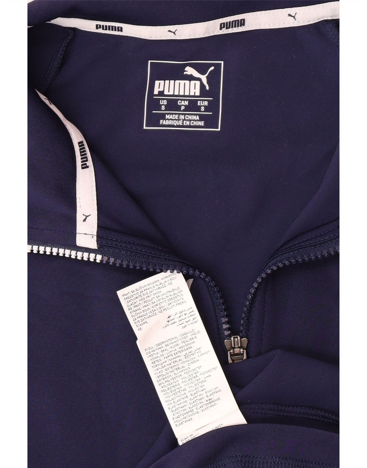 PUMA Muška trenirka s patentnim izrezom, mali tamnoplavi poliester