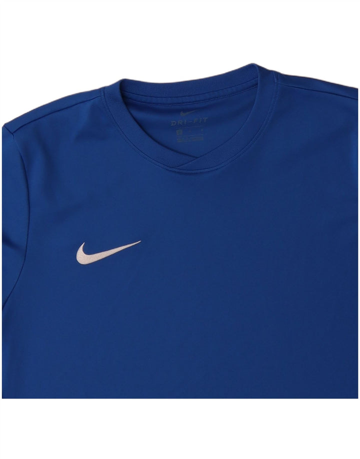 NIKE muška Dri Fit majica kratkih rukava srednje plavi poliester