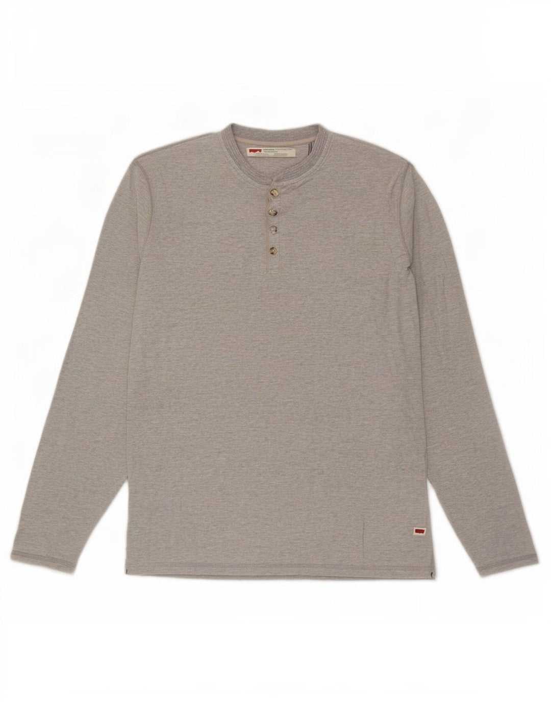 Levi's muška majica standardnog kroja s dugim rukavima srednje sive boje s mrljama
