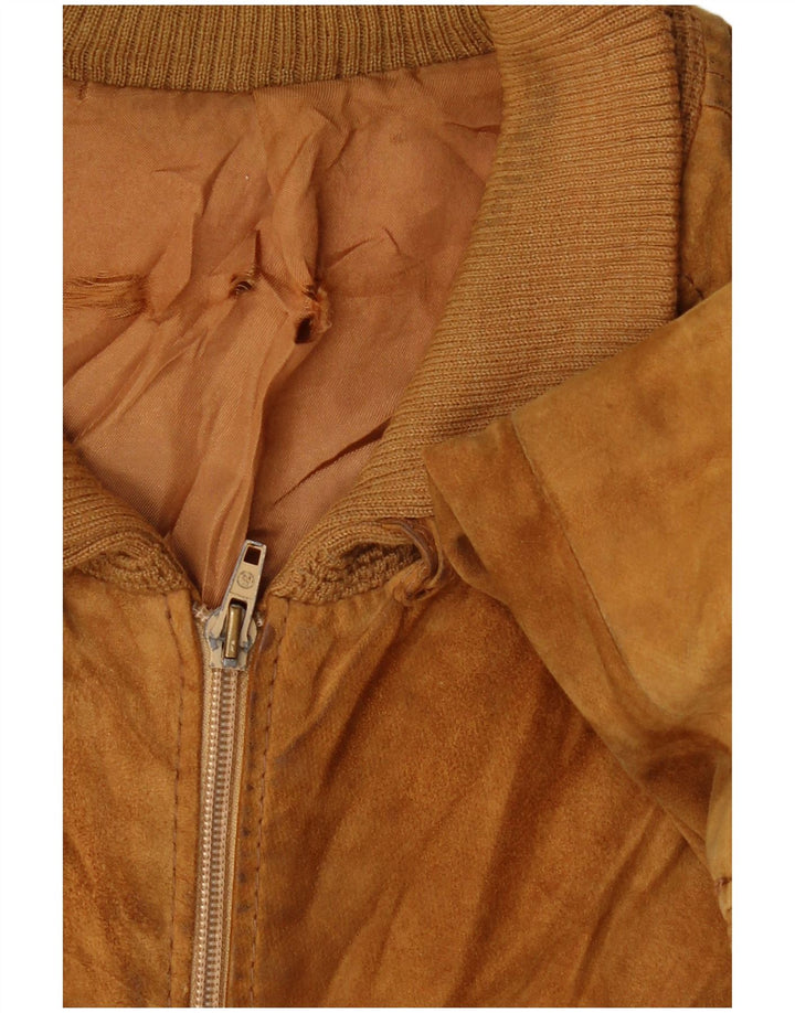 VINTAGE muška bomber jakna od brušene kože UK 38 srednje bež