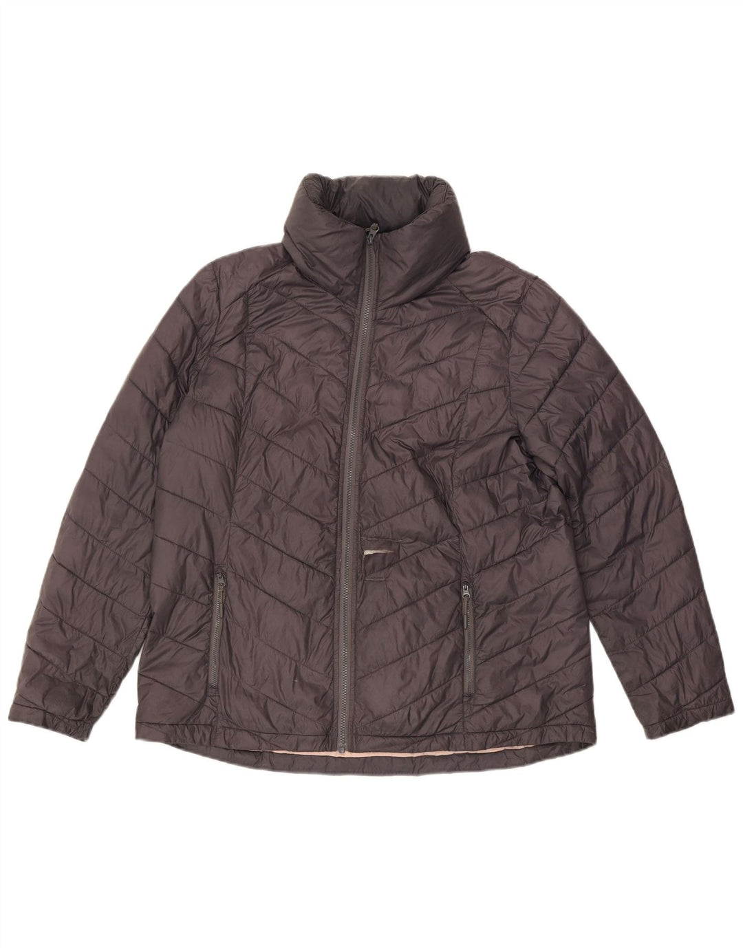 FAT FACE Womens Padded Jacket UK 18 XL  Grey Nylon