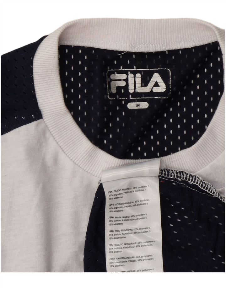 Fila Ženska majica kratkih rukava s grafičkim motivima UK 14 srednje bijele boje poliester
