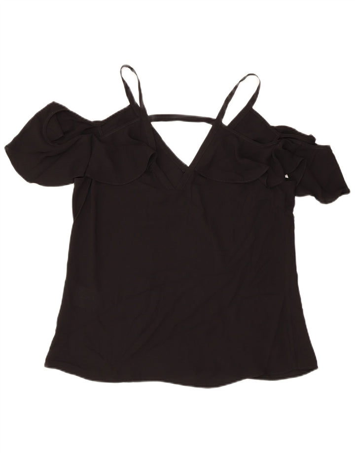 BCBGMAXAZRIA Ženska majica s otvorenim ramenima UK 2 2XS crni poliester