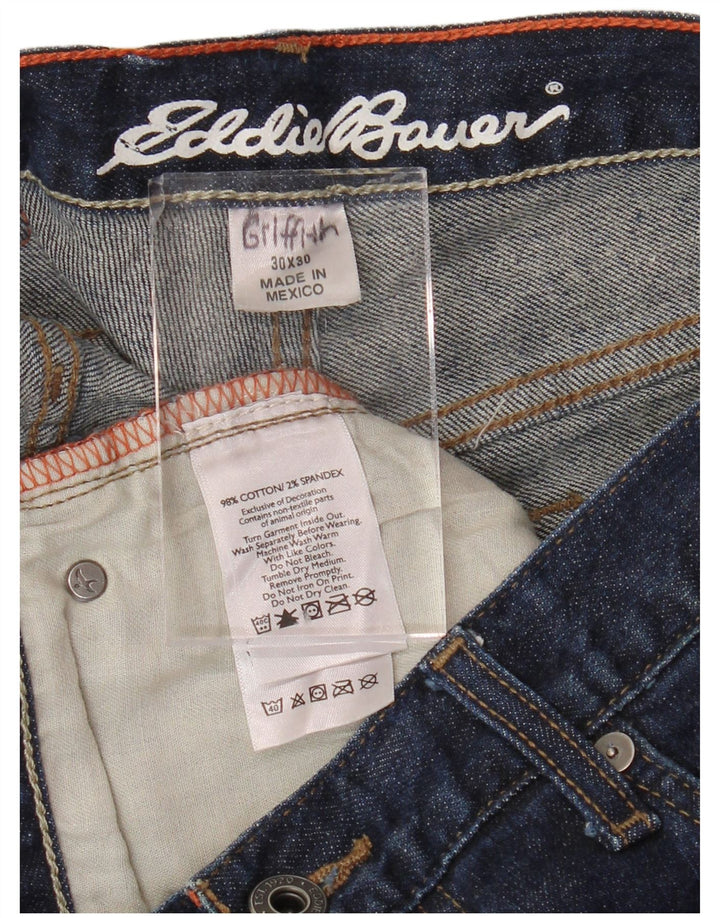 EDDIE BAUER Muške ravne traperice W30 L27 tamnoplavi pamuk