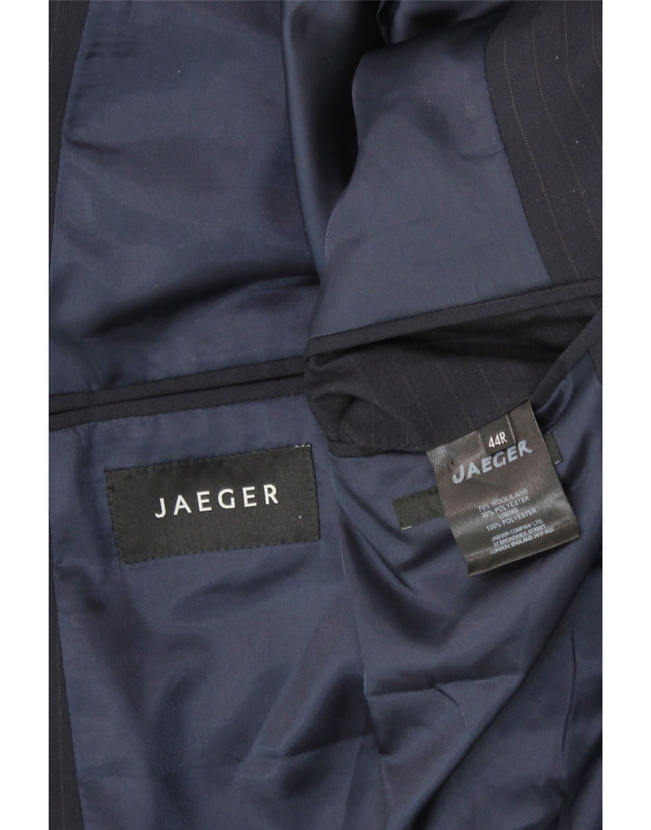 JAEGER muška jakna sa 2 gumba UK 44 2XL tamnoplava vuna na pruge