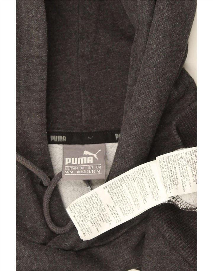 PUMA muška majica s kapuljačom s kapuljačom, srednje sivi pamuk