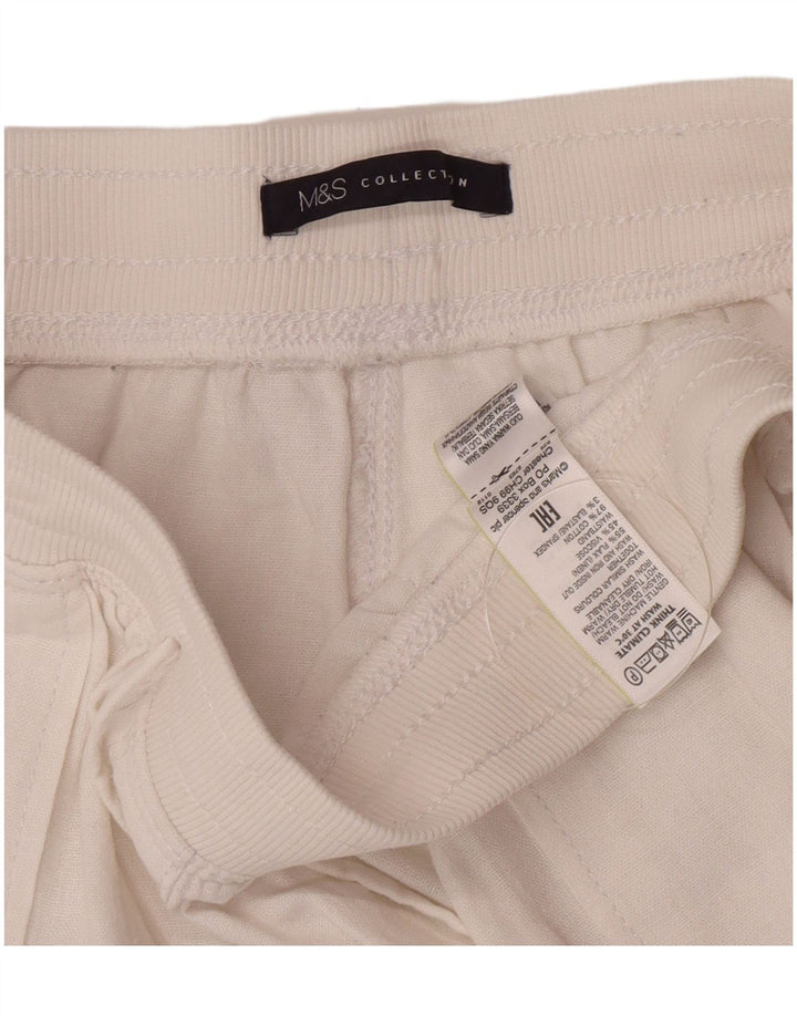 Marks & Spencer ženske chino kratke hlače UK 12 srednje W30 bijela lanena
