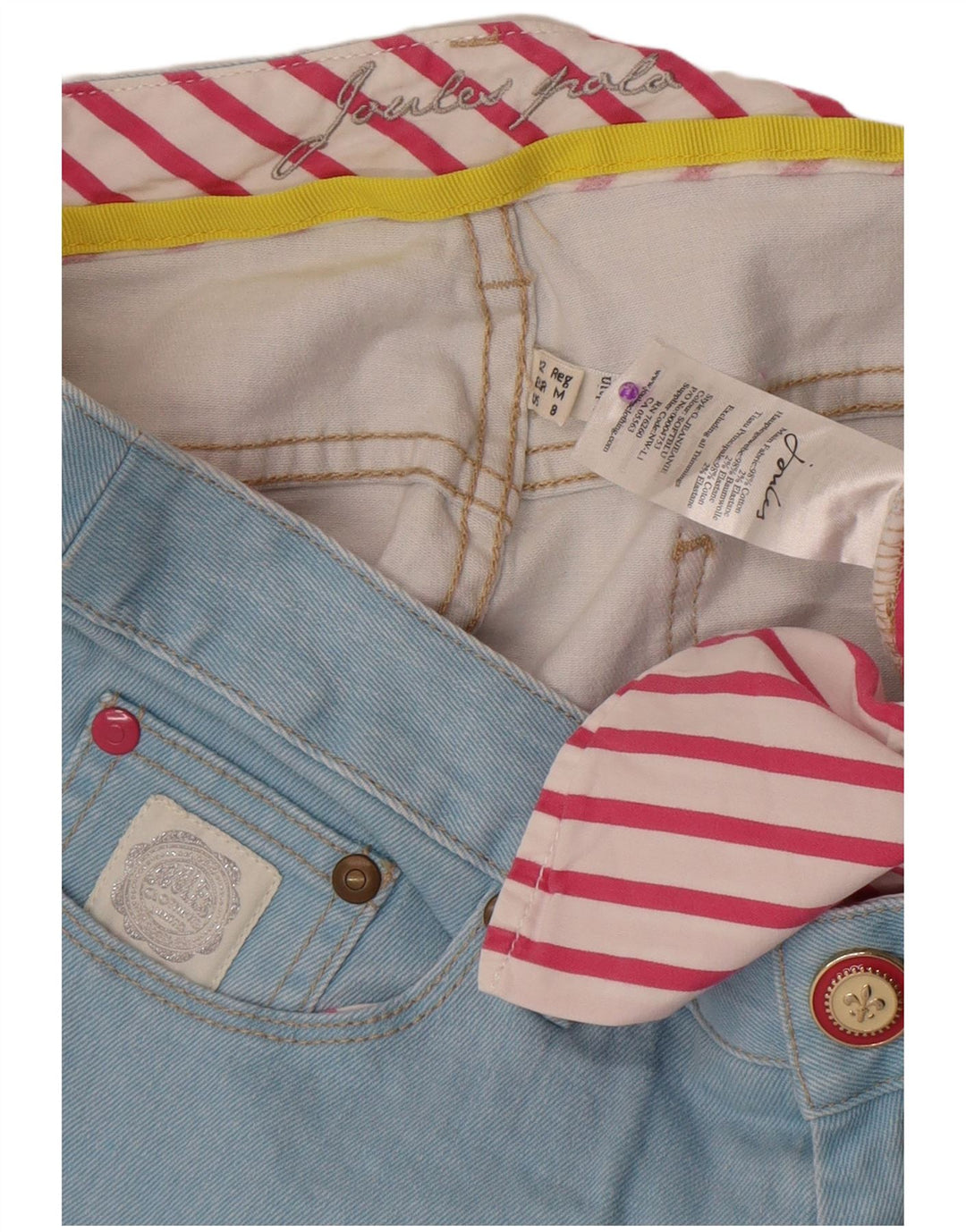 Joules ženske traperice Bootcut UK 12 srednje W30 L32 plavi pamuk