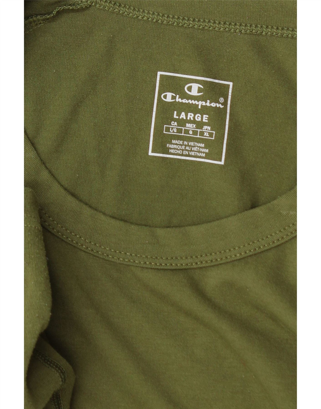 CHAMPION Mens Graphic T-Shirt Top Large Khaki Vintage Champion and Second-Hand Champion from Messina Hembry 