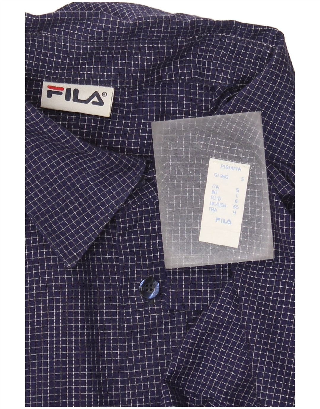 Fila muška košulja velika tamnoplava gingham pamuk
