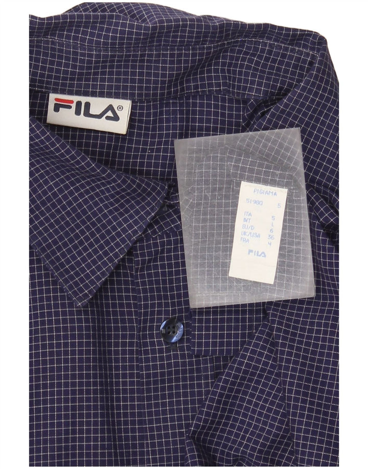 Fila muška košulja velika tamnoplava gingham pamuk