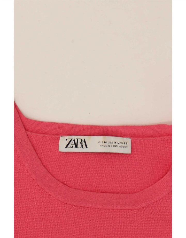Zara ženski kratki prsluk UK 12 srednje ružičasta