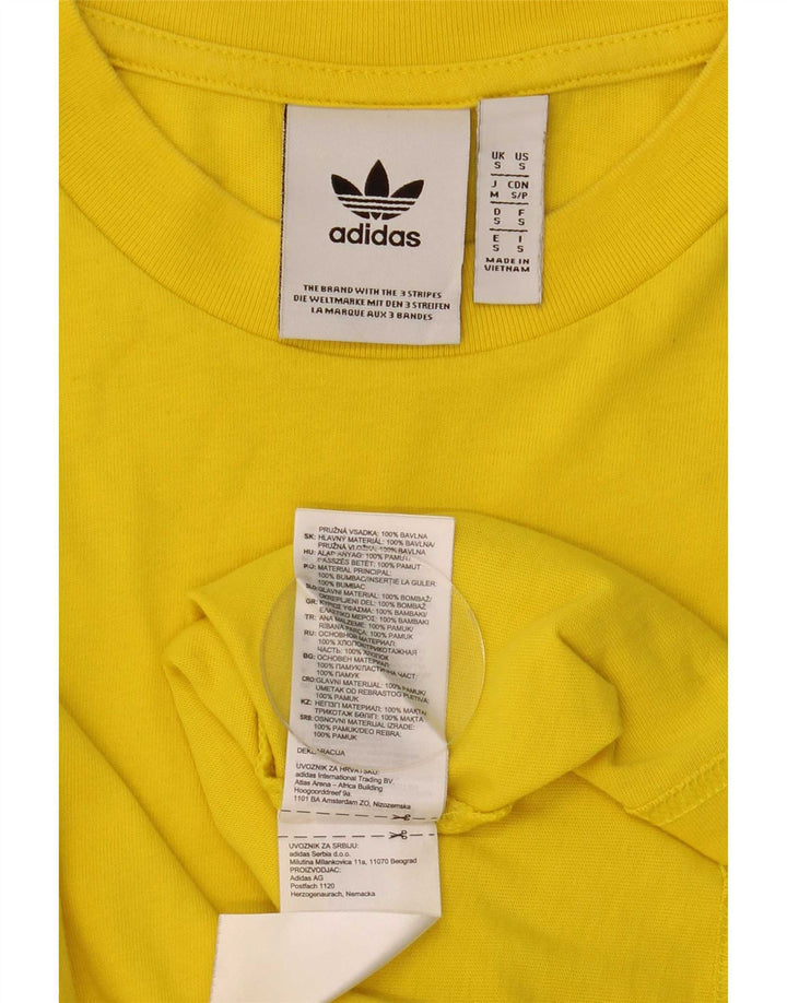 Adidas muška majica dugih rukava mala žuta pamučna