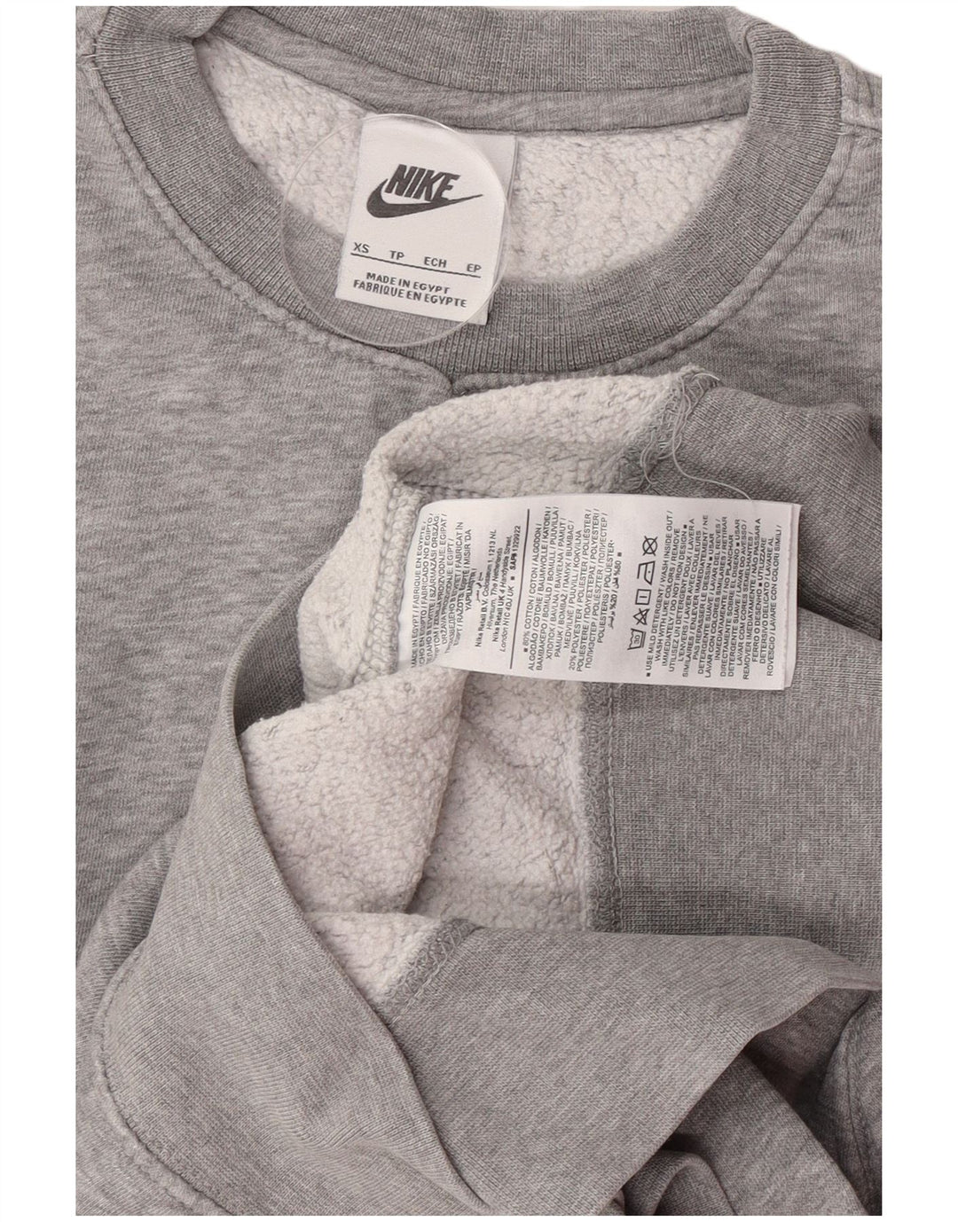 Nike muški džemperi XS sivi pamuk