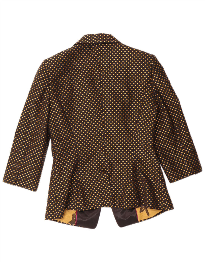 TED BAKER Ženska jakna sa blejzerom 3/4 rukava, veličina 2, mala crna točkasta