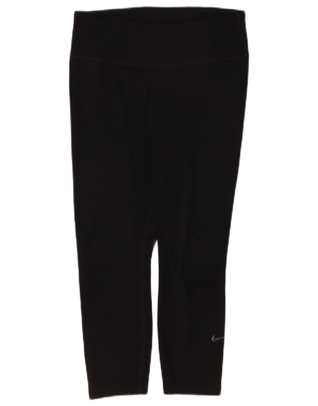 Nike Ženske Dri Fit Capri Leggings UK 12 Srednje crni poliester