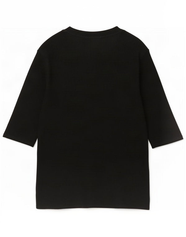 Marks & Spencer Ženska majica s 3/4 rukavima UK 14 Large Black Viscose
