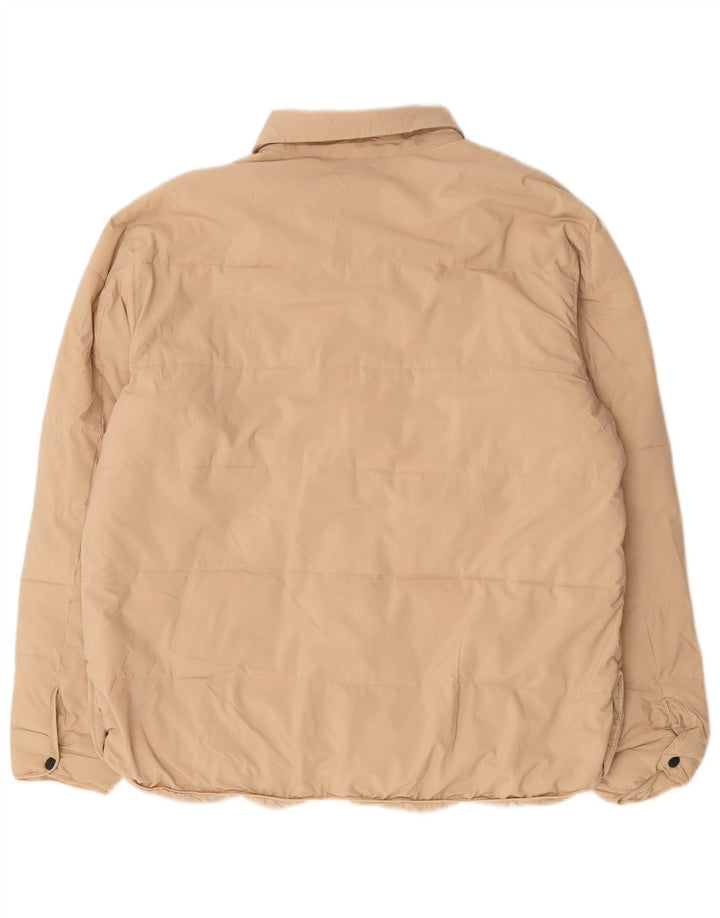 Zara muška podstavljena jakna UK 40 Large Beige Poliester