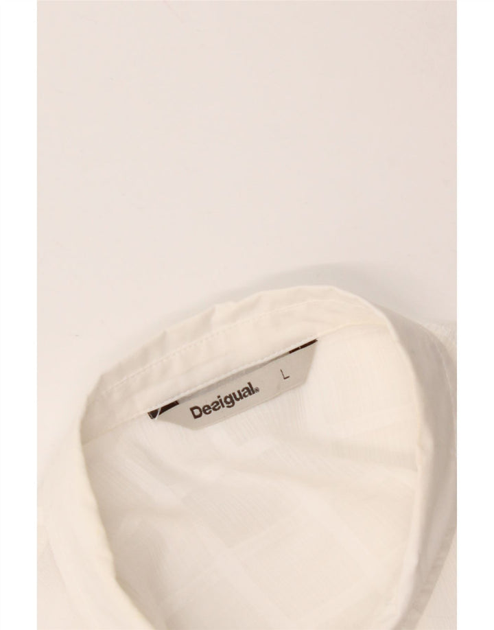 DESIGUAL Ženska dugačka košulja bluza UK 16 Velika bijela
