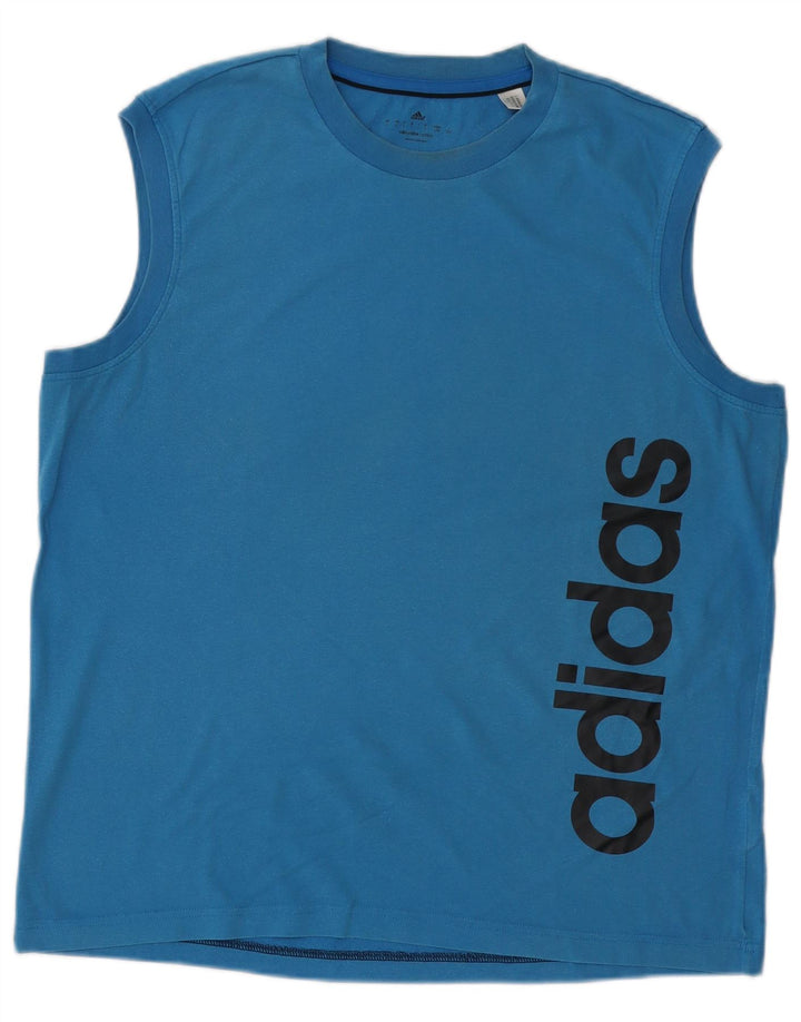 Adidas muški Climalite Graphic Vest Top Large Blue