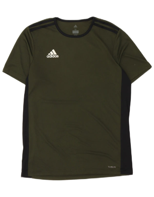 Adidas muška Climalite majica kratkih rukava Medium Green Colourblock Poliester