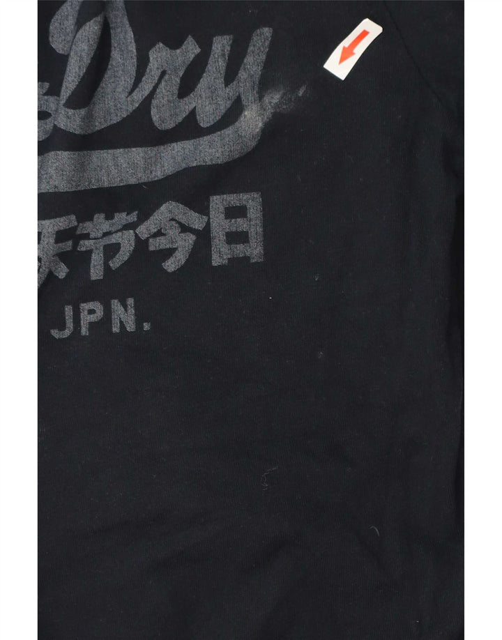 Superdry muška majica dugih rukava s grafikama, veliki tamnoplavi pamuk