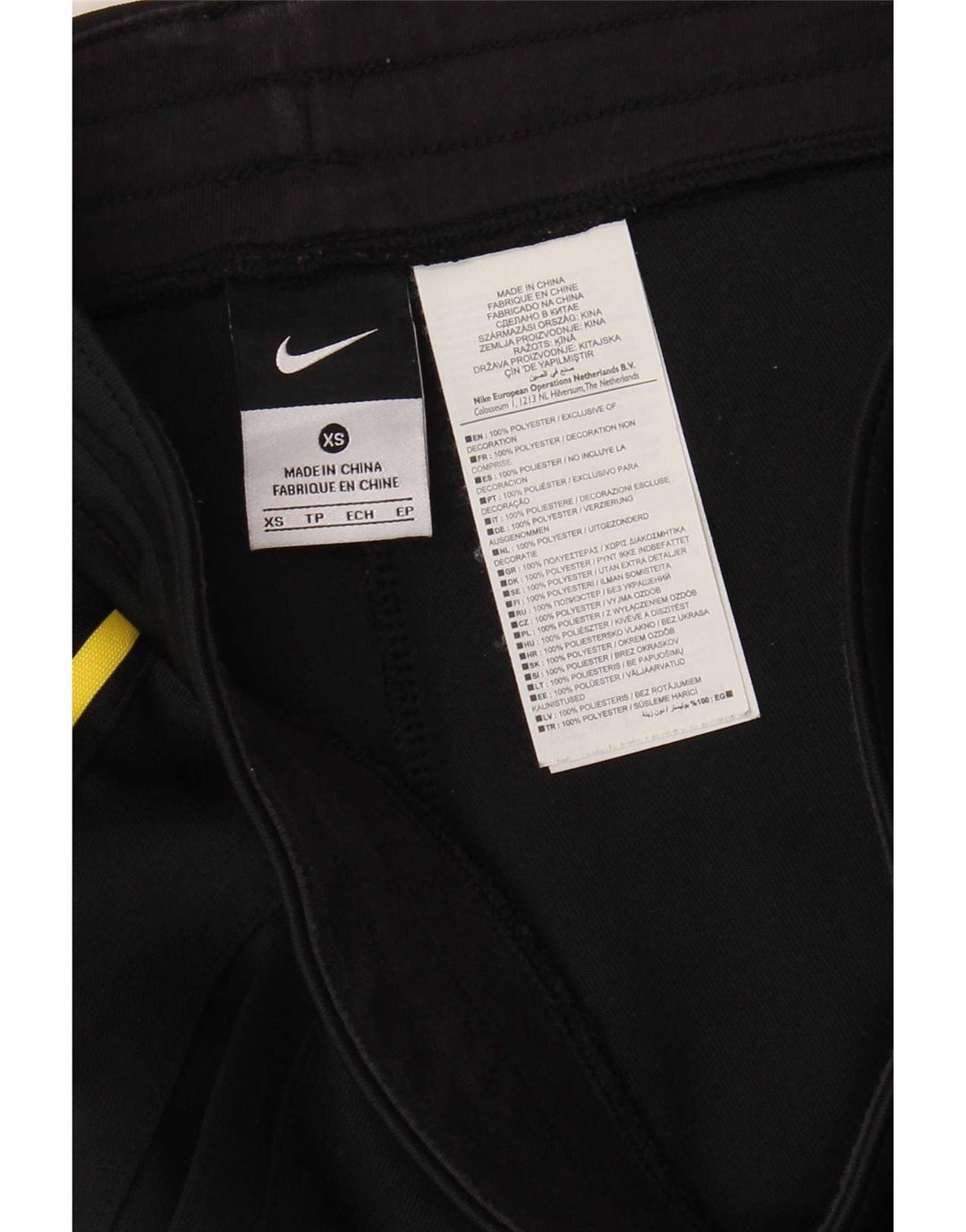 Nike ženske hlače za trenirku UK 6 XS crni poliester