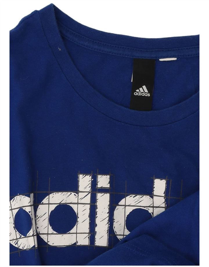Adidas muška majica s grafičkim motivima, srednje plava