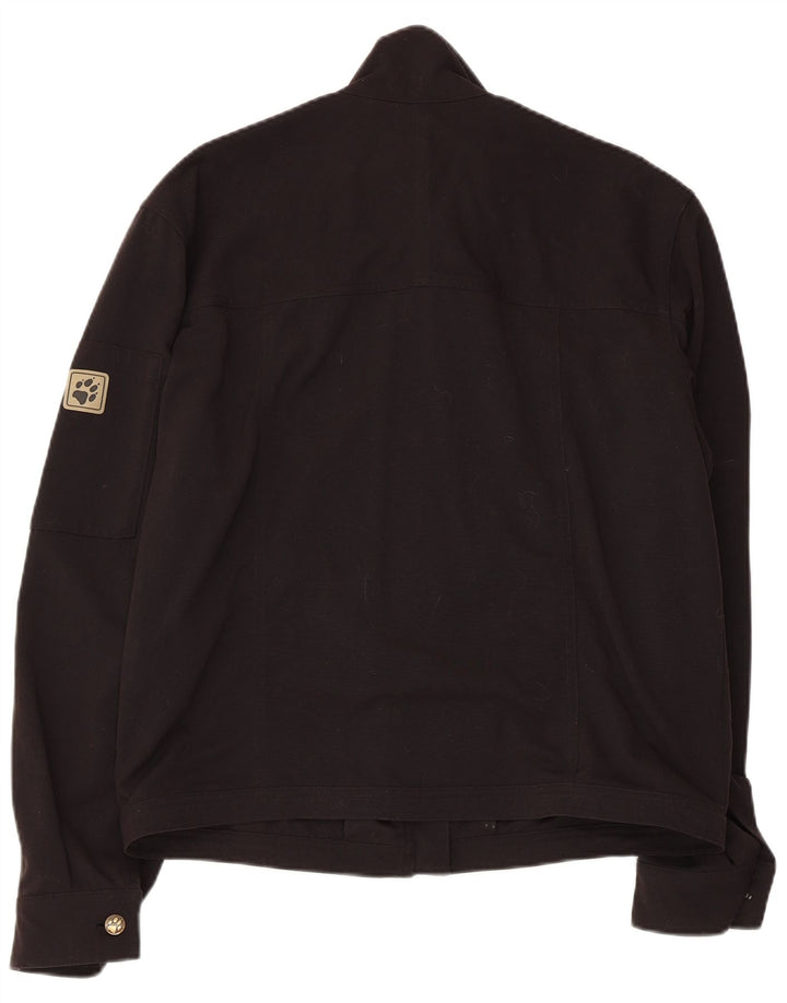 JACK WOLFSKIN Muška kišna jakna UK 36/38 Srednje crni poliamid