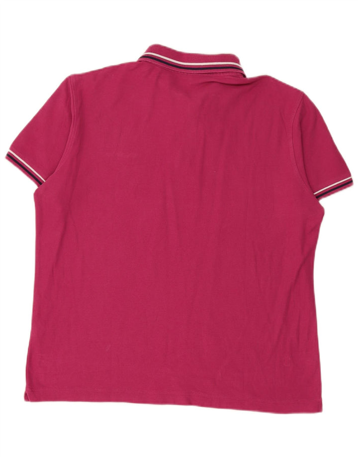 LOTTO Mens Polo Shirt Medium Pink Cotton