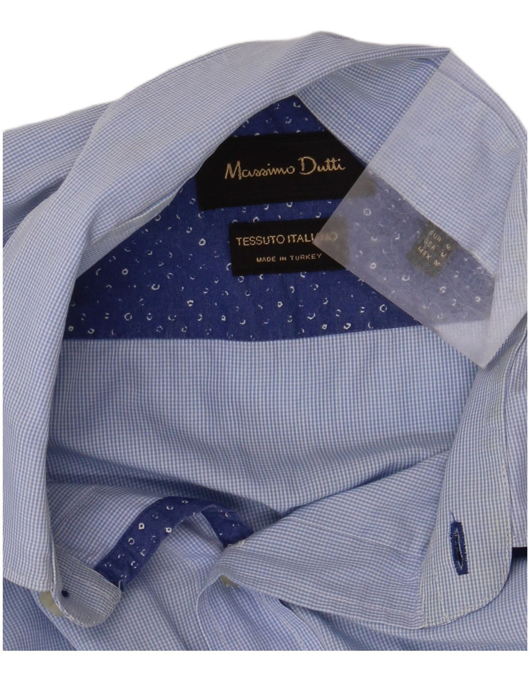 MASSIMO DUTTI Muška košulja srednje plava gingham