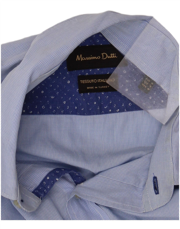 MASSIMO DUTTI Muška košulja srednje plava gingham