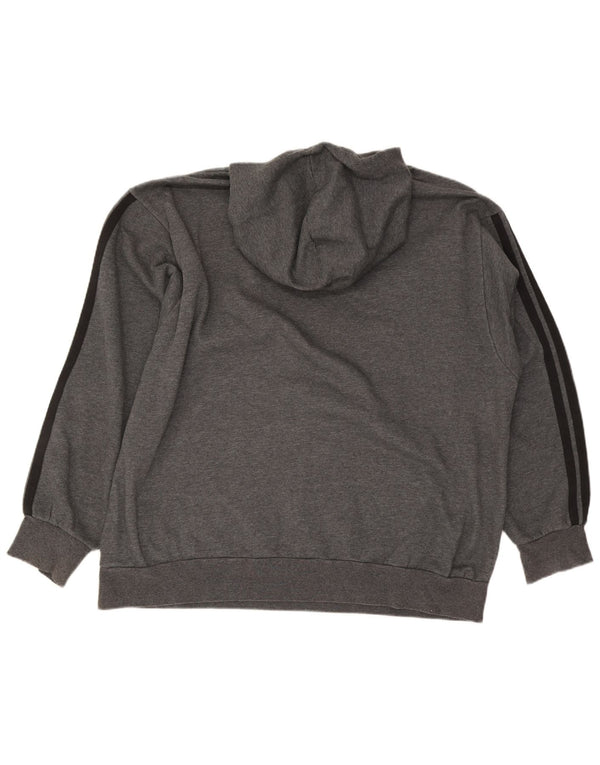 Adidas muška majica s kapuljačom 3XL sivi pamuk