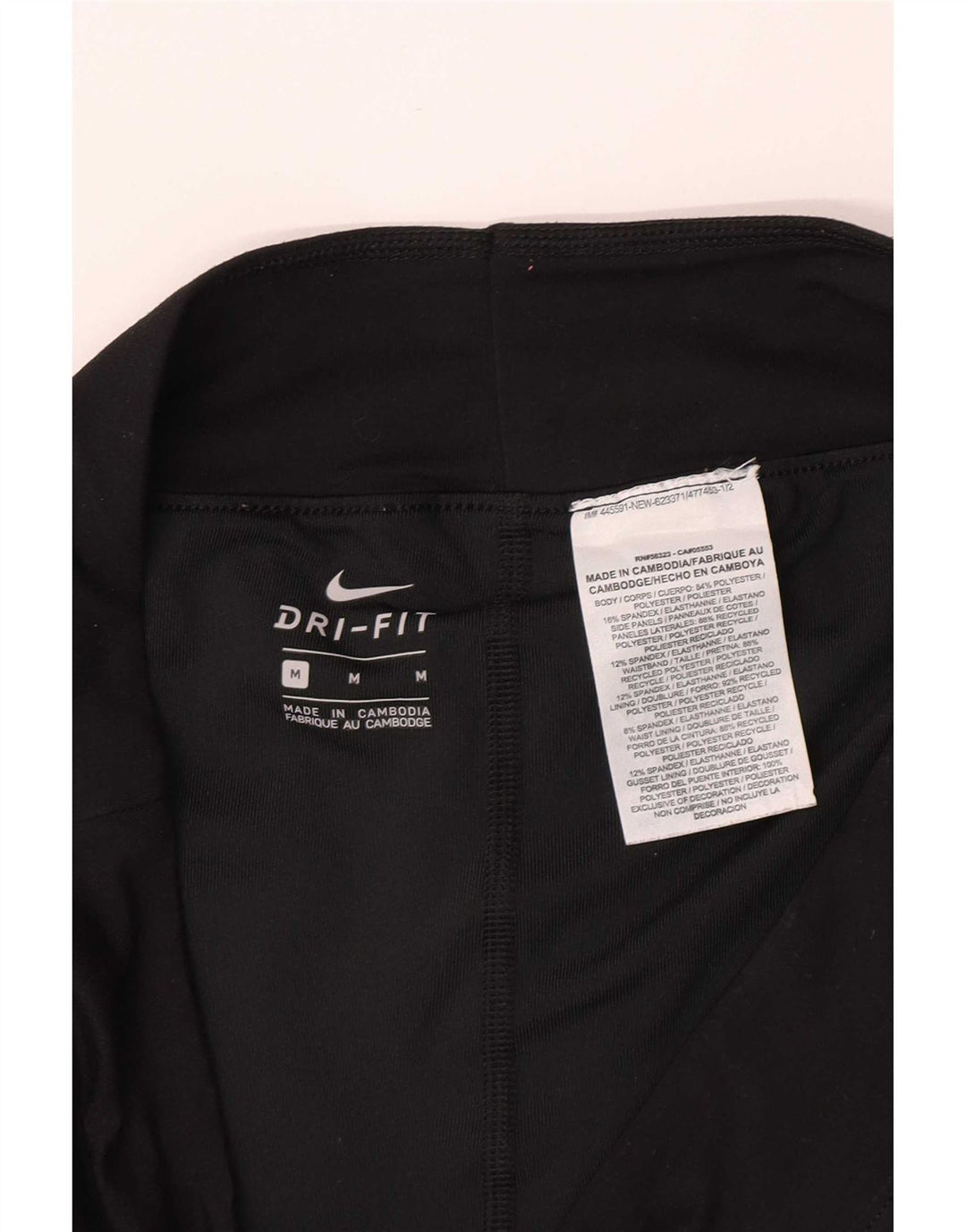 Nike Ženske Dri Fit Sportske kratke hlače UK 12 Srednje crni poliester