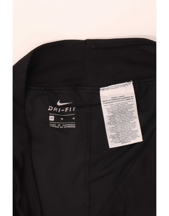 Nike Ženske Dri Fit Sportske kratke hlače UK 12 Srednje crni poliester