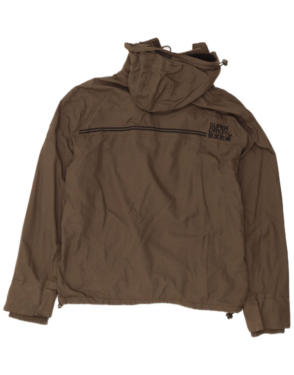 Superdry muška vjetrovka s kapuljačom UK 46 3XL kaki najlon