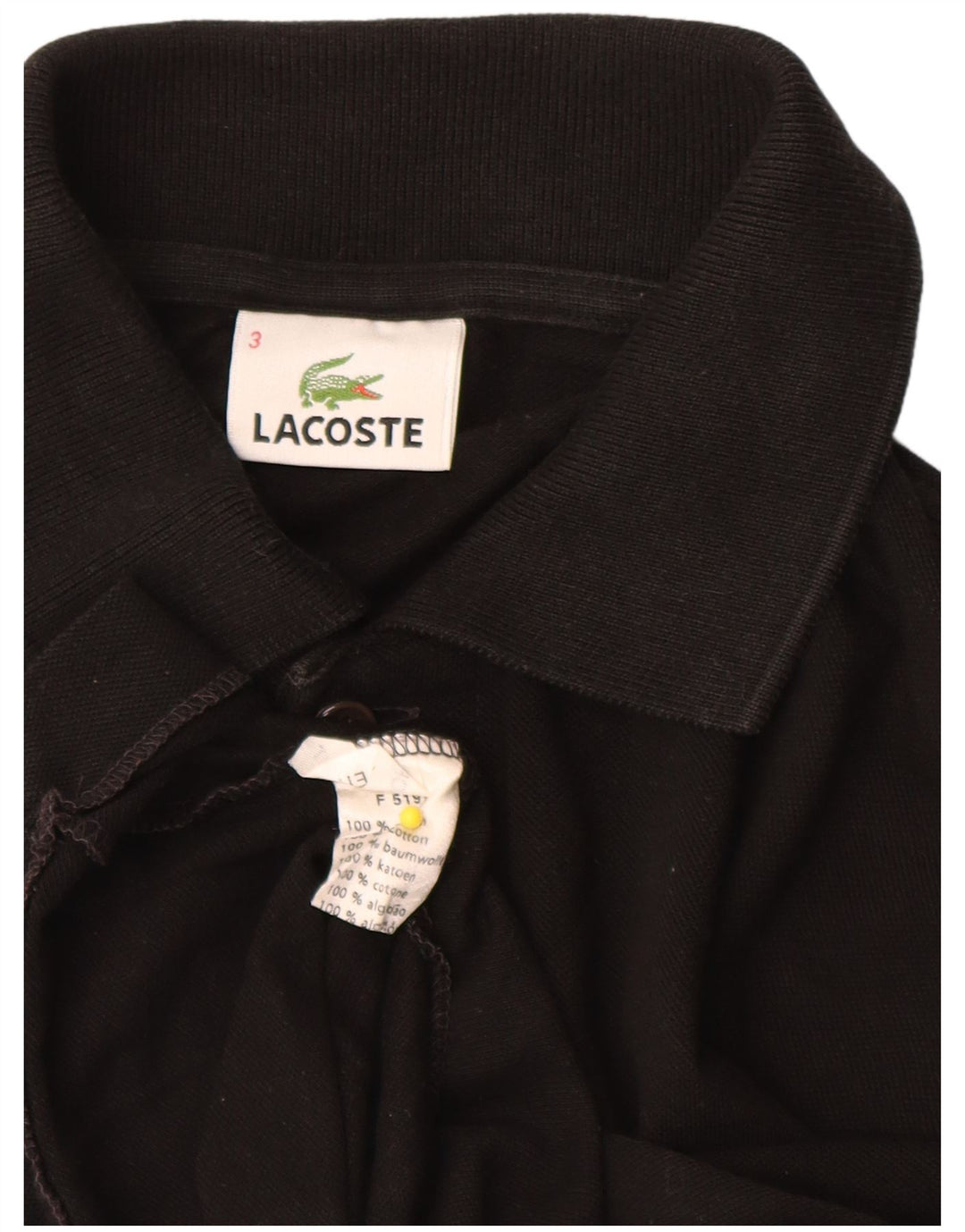 Lacoste muška polo majica veličine 3 mala crna pamučna
