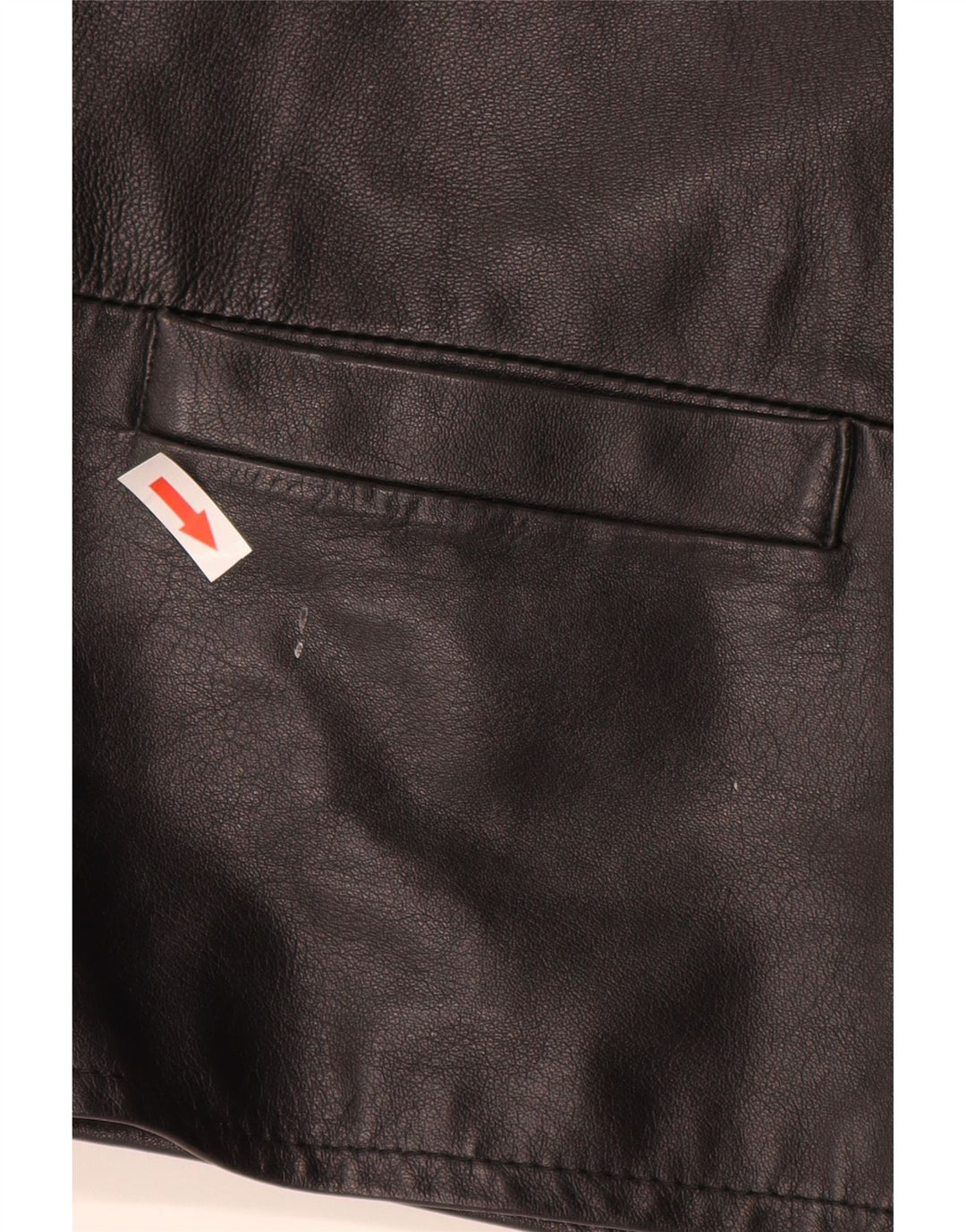 Vintage ženska kožna jakna s parangalom UK 16 velika crna koža