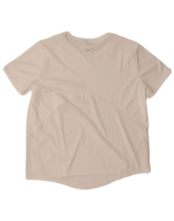 Nike Dri Fit T-Shirt Top srednje bijele boje