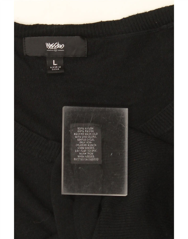 MOSSIMO ženski džemper s morskim izrezom UK 14 Veliki crni najlon