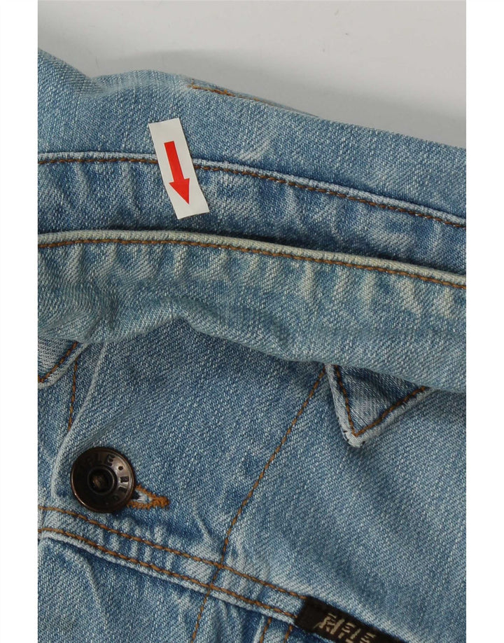 Muška traper jakna Rifle UK 40 Large Blue Cotton