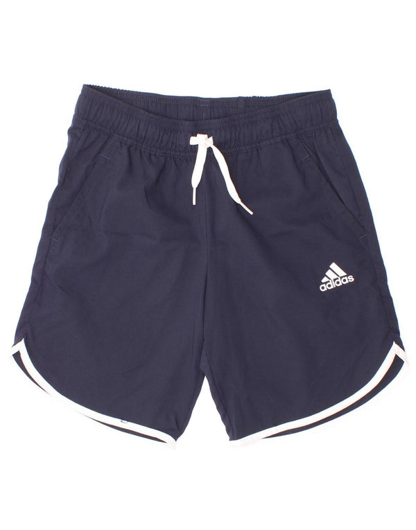 Adidas Aeroready sportske hlače za dječake 9-10 godina tamnoplavi poliester