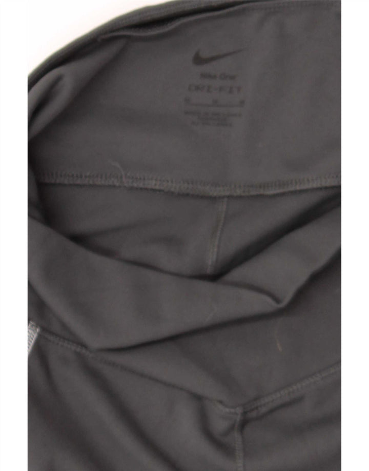 Nike Ženske Dri Fit Crop Leggings UK 12 Srednji crni poliester