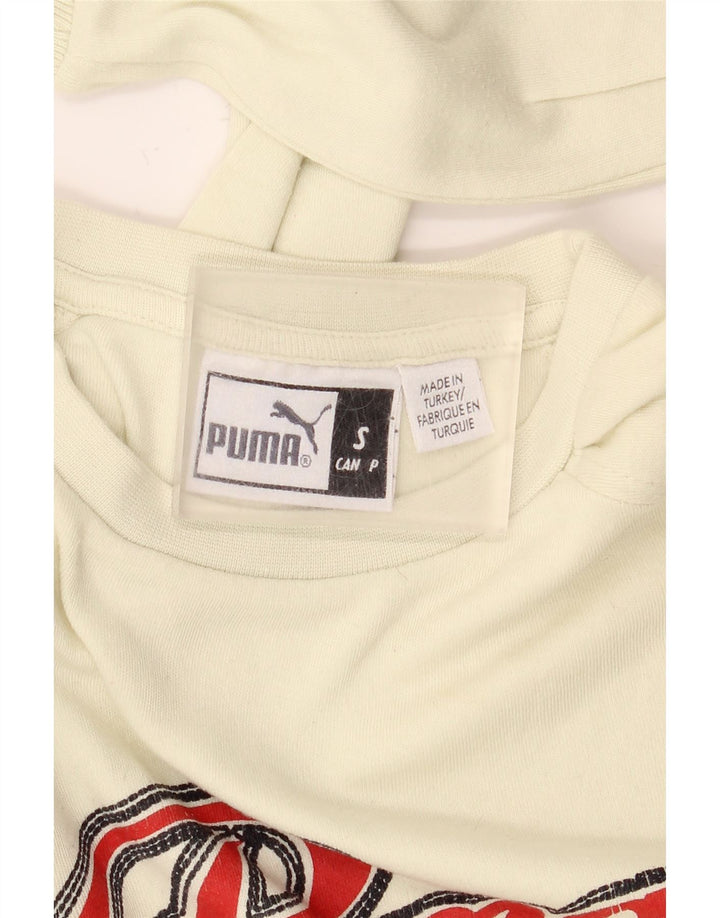 Puma muška majica dugih rukava s grafikama, mali bijeli pamuk