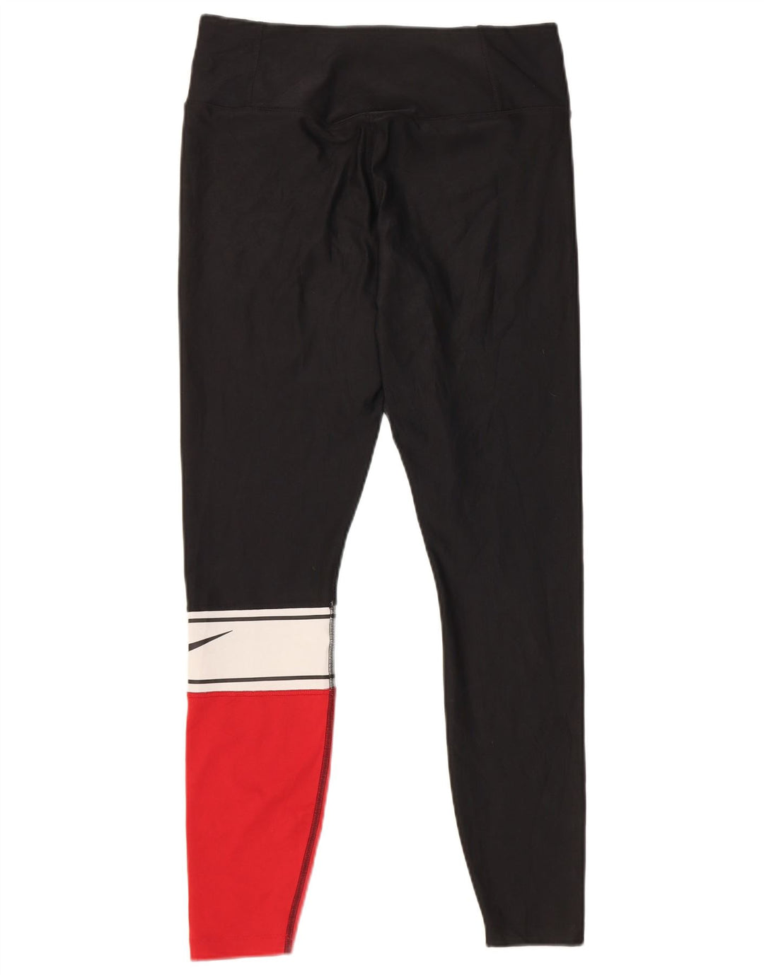 Nike Ženske Dri Fit Leggings UK 14 Medium Black Colourblock Poliester