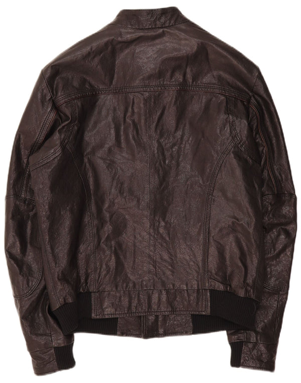 Trussardi muška kožna jakna IT 52 XL crna koža